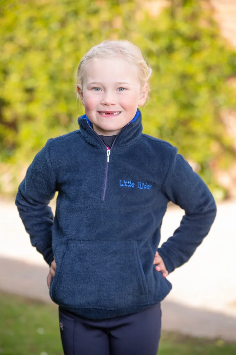Hy Equestrian Nina Soft Fleece By Little Rider - Navy/Royal Blue-1